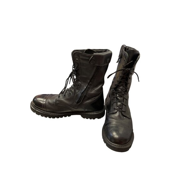 Rocky Mens black leather paratroop moto mid calf boots sz 10M SKU 9955 main image 10